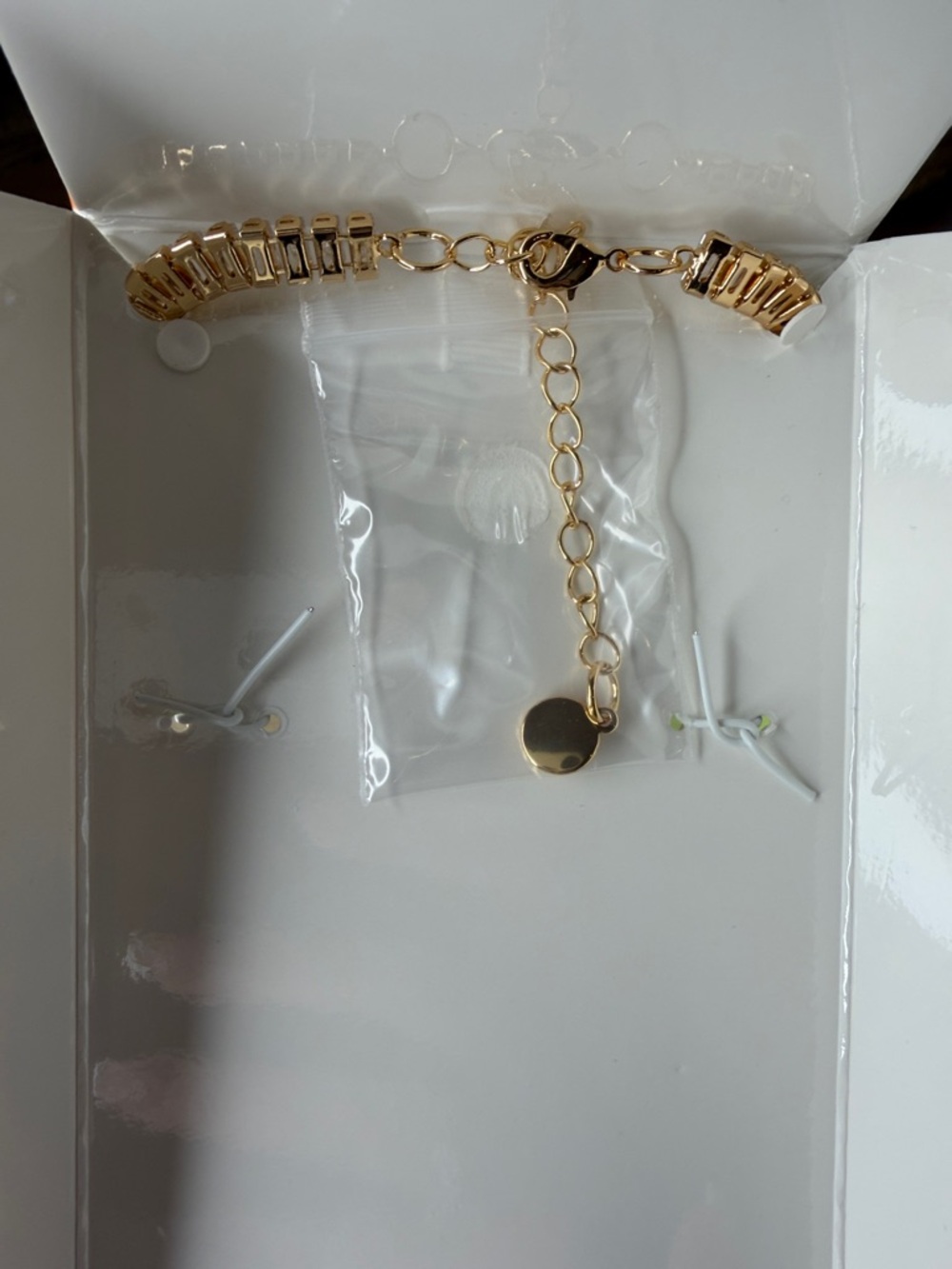 Piper K Gold Tone Cubic Zirconia Tennis Necklace - Picture 6 of 9